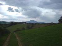 La Rhune, sous les nuages